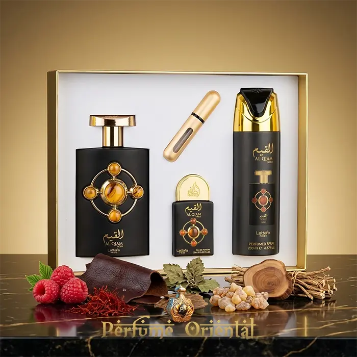 Perfume AL QIAM GOLD – LATTAFA (3PC GIFT SET)- Hombre - Image 2