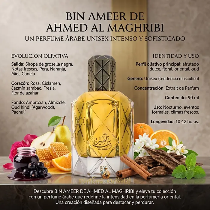 Perfume BIN AMEER DE AHMED AL MAGHRIBI-Extrait 90ML - Image 3