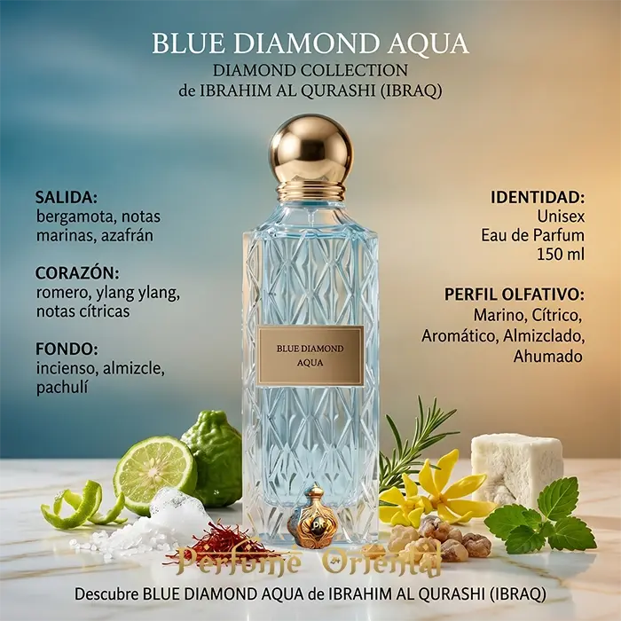 BLUE DIAMOND AQUA de IBRAHIM AL QURASHI (IBRAQ)-150ML-Unisex - Image 3