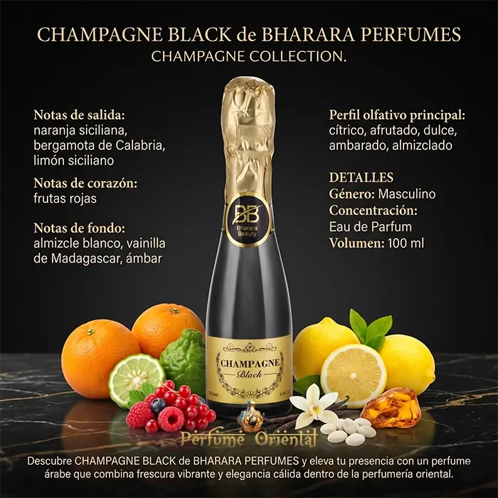 Perfume CHAMPAGNE BLACK de BHARARA PERFUMES-100ml-Hombre - Image 3