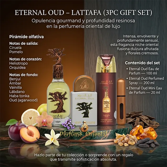 Perfume ETERNAL OUD – LATTAFA (3PC GIFT SET)-Lattafa Pride - Image 3