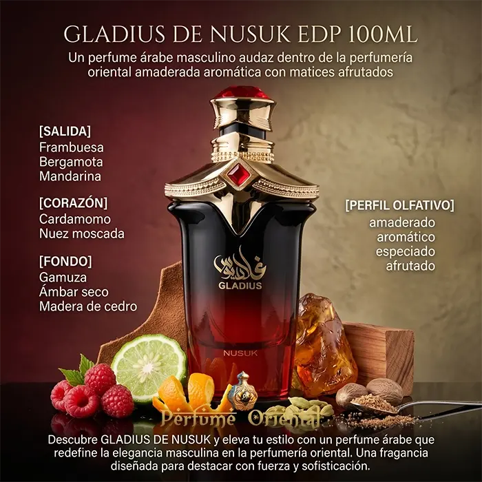 Perfume GLADIUS de NUSUK EDP 100ML-Para Hombres - Image 3