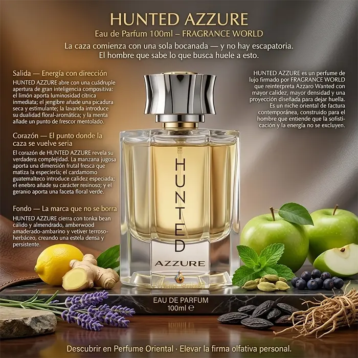 HUNTED AZZURE Eau de Parfum 100ml – FRAGRANCE WORLD - Image 3