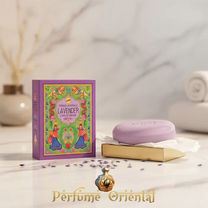 Indian Heritage Lavender Jabón Natural de Lujo 125 g - Image 3