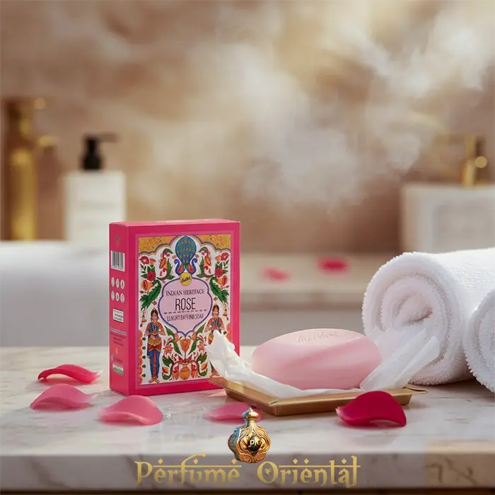 Indian Heritage Rose Jabón Natural de Lujo 125g - Image 3