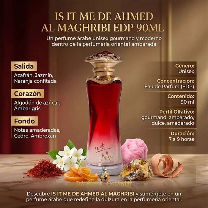 Perfume IS IT ME -AHMED AL MAGHRIBI EDP 90ML-Unisex - Image 3