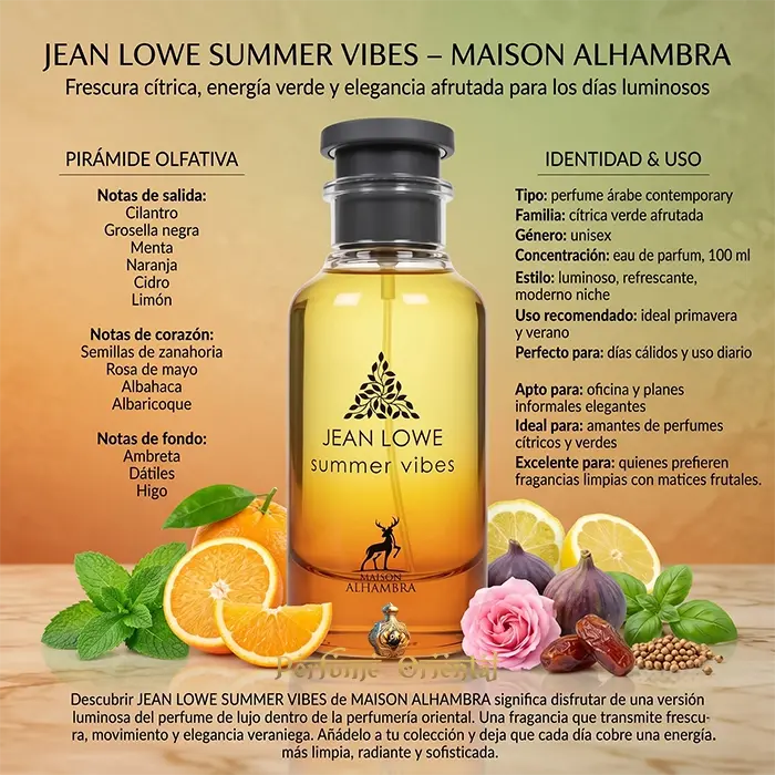 Perfume JEAN LOWE SUMMER VIBES edp 100ml- MAISON ALHAMBRA - Image 3