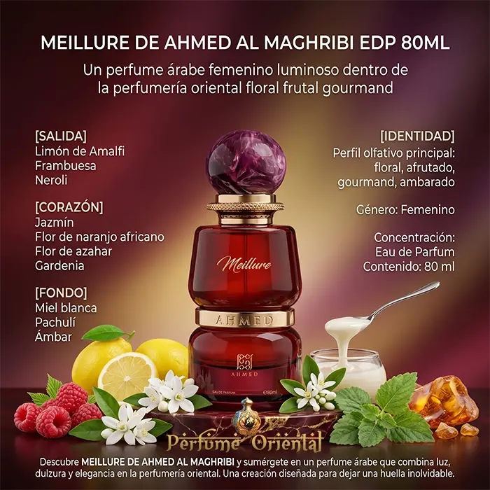 Perfume MEILLURE DE AHMED AL MAGHRIBI EDP -80ML-Mujer - Image 3