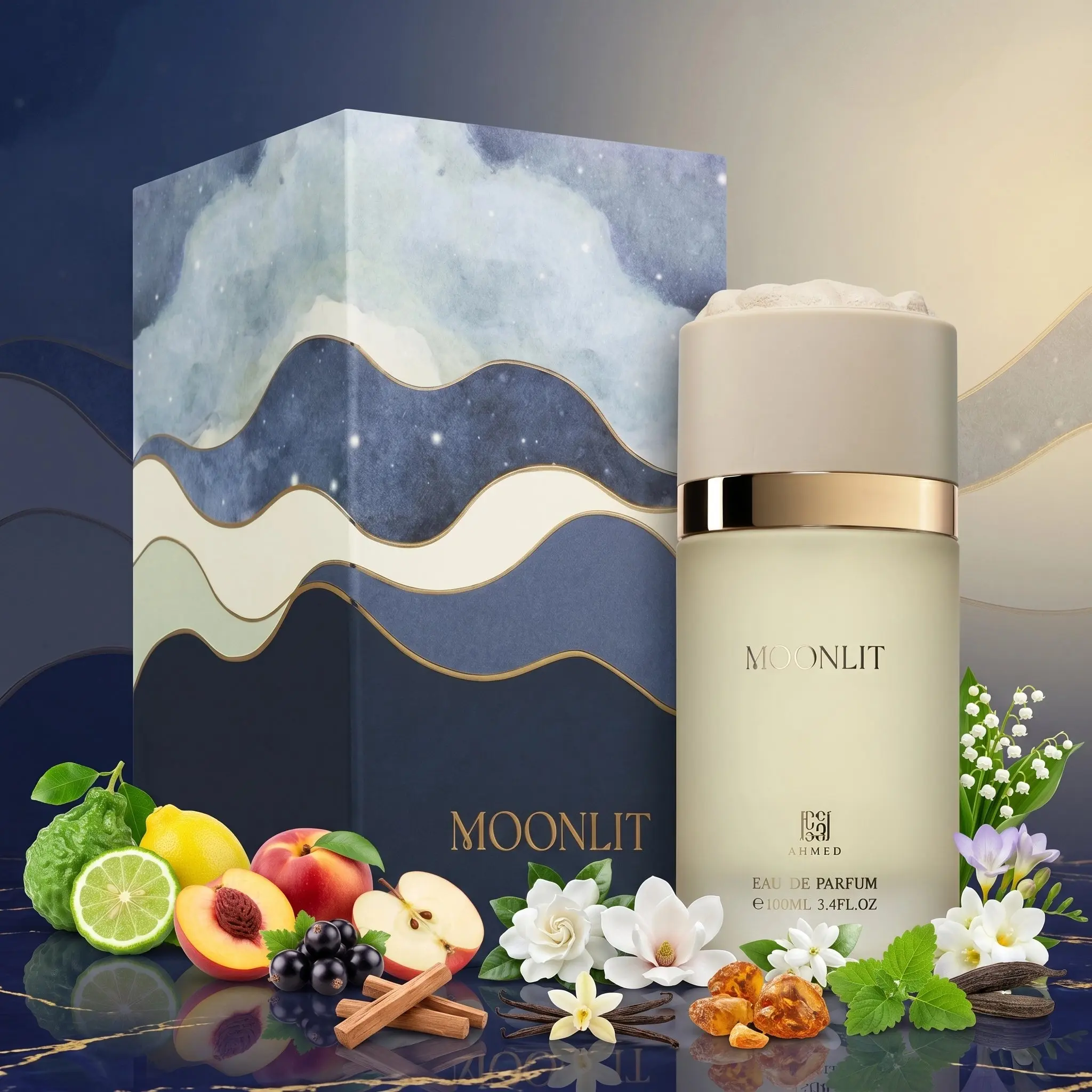 Perfume MOONLIT DE AHMED AL MAGHRIBI EDP 100ML-Mujer - Image 2