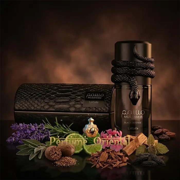 MUSAMAM BLACK INTENSE Eau de Parfum 100 ml – Lattafa Perfumes - Image 2