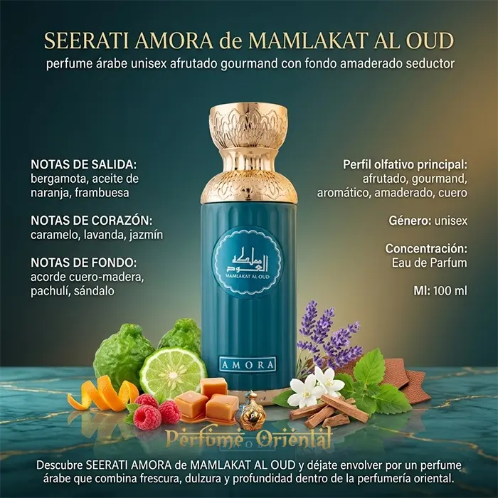 Perfume SEERATI AMORA de MAMLAKAT AL OUD-100ml - Image 3