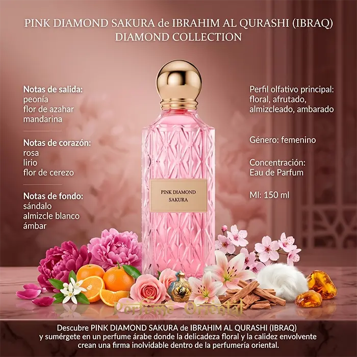 PINK DIAMOND SAKURA de IBRAHIM AL QURASHI (IBRAQ)-150Ml-Mujer - Image 3