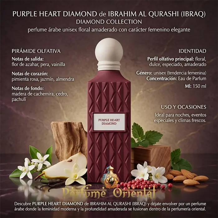 PURPLE HEART DIAMOND de IBRAHIM AL QURASHI (IBRAQ)-150ML Unisex - Image 3