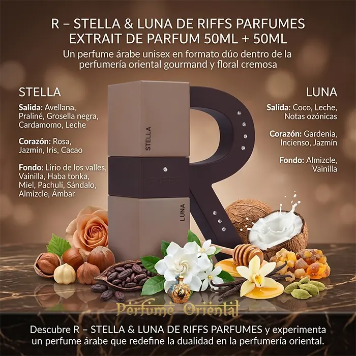 Perfume R – STELLA & LUNA- RIFFS -EXTRAIT DE PARFUM 50ML + 50ML - Image 3