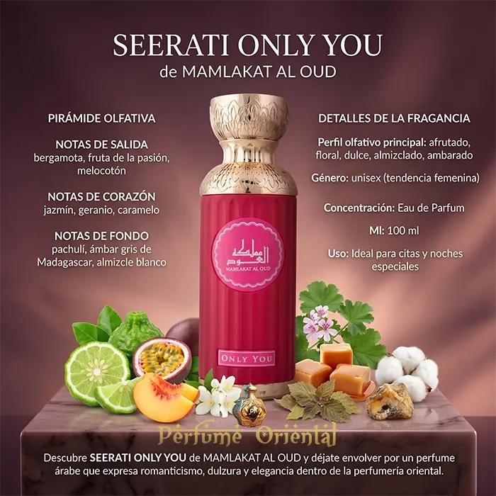 Perfume SEERATI ONLY YOU de MAMLAKAT AL OUD-100ml Unisex - Image 3