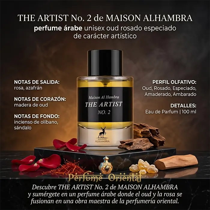 Perfume THE ARTIST No. 2 de MAISON ALHAMBRA-100ml - Image 3