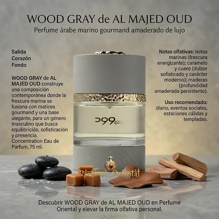 Perfume WOOD GRAY de AL MAJED OUD-75ml-Unisex - Image 3