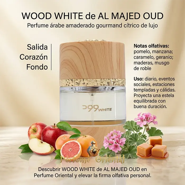 Perfume WOOD WHITE de AL MAJED OUD-75ML-Unisex - Image 3